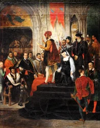 La lectura de la sentencia de María Estuardo